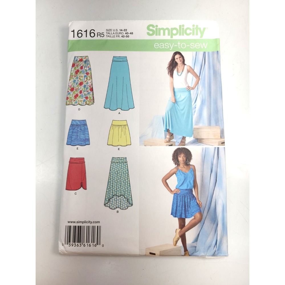 Simplicity 1616 R5 sz 14‎ - 22 Sewing Pattern Factory Fold Uncut